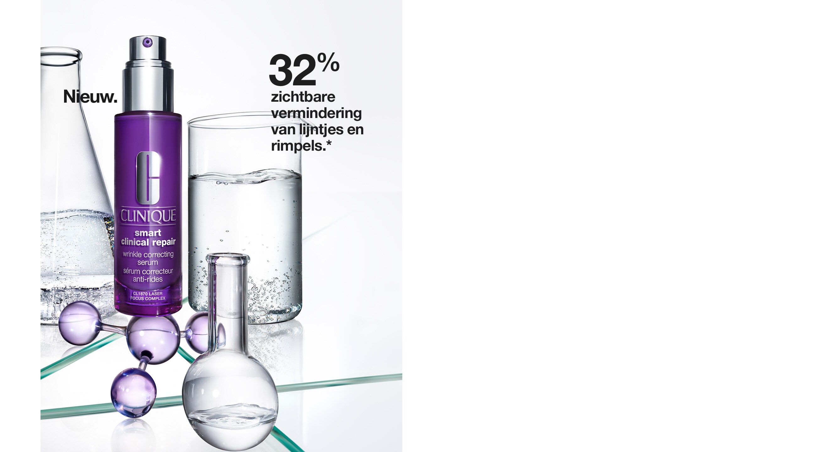 32% zichtbare vermindering van lijntjes en rimpels.*