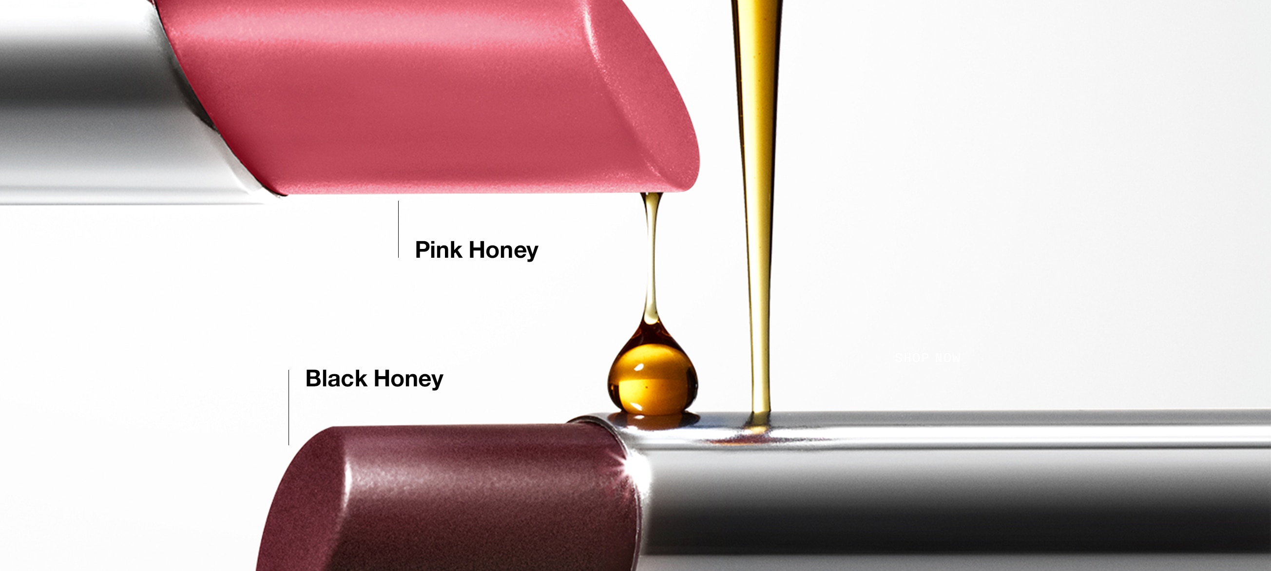 Découvrez le nouveau Almost Lipstick Pink Honey ou notre Black Honey viral.