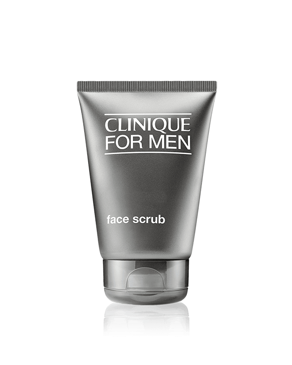 Clinique For Men™ Face Scrub, Elimine toutes les impuretés de surface qui pourraient gêner le rasage. Donne un effet-fraîcheur immédiat.