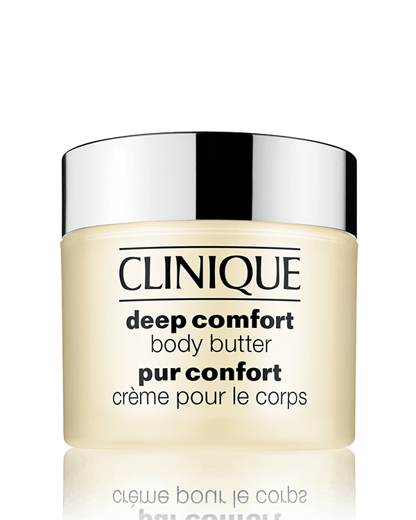 Deep Comfort™ Body Butter, Cette crème voluptueuse pour le corps, enrichie en beurre de karité, adoucit les peaux à tendance sèche. Sa texture est si soyeuse que la peau la boit instantanément.