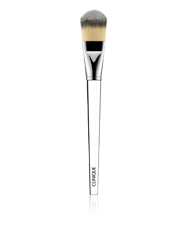 Foundation Brush, Ce pinceau plat fuselé est conçu pour une application homogène et uniforme et un fini naturel. Idéal pour une application sur l&#039;ensemble du visage. Technologie antibactérienne unique.