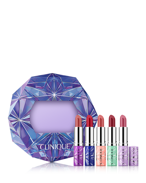 Plenty of Pop Lipstick Set, Cinq Clinique PopTM pour des lèvres colorées et hydratées.