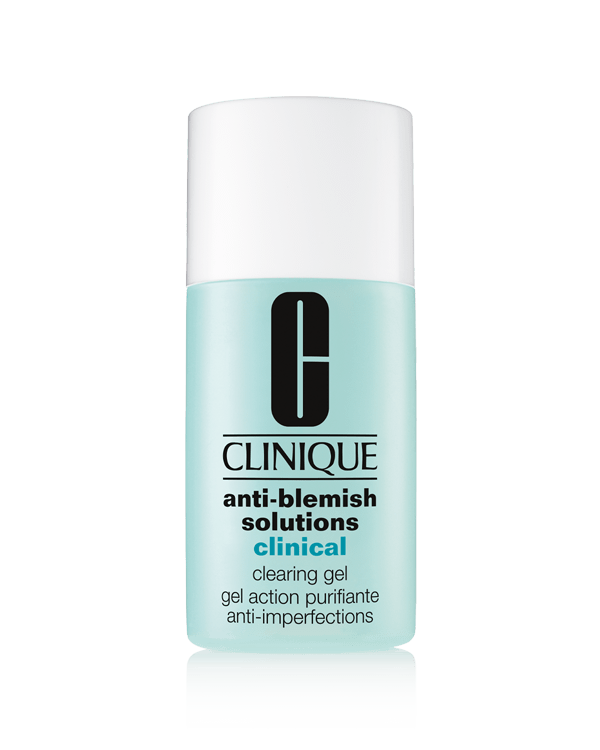 Anti-Blemish Solutions™ Clinical Clearing Gel, Clearing gel met salicylzuur helpt puistjes te verwijderen. Klinisch bewezen: 58% vermindering van puistjes na verloop van tijd.* Zacht voor de huid. Dermatologisch ontwikkeld.*Klinische tests op Clinical Clearing Gel bij 44 mensen met ontstoken puistjes na 12 weken.