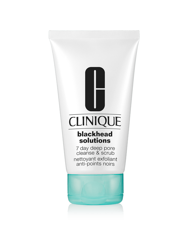 Blackhead Solutions 7 Day Deep Pore Cleanse &amp; Scrub, Un masque nettoyant-gommage 3 en 1 qui réduit l&#039;apparence des pores visibles et des points noirs.