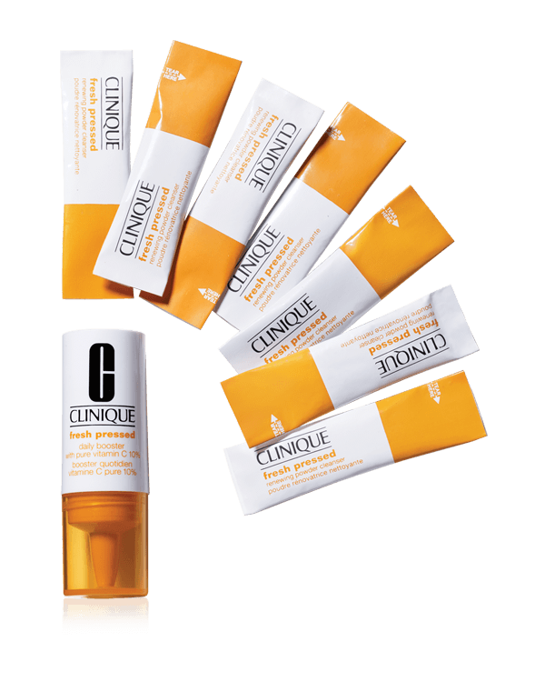 Fresh Pressed 7-Day System with Pure Vitamin C, Récupérez une peau d&#039;apparence plus jeune avec le pouvoir anti-âge de la fraîche et puissante Vitamine C.